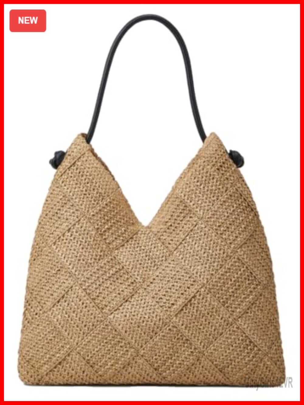 Woven Straw Hobo Bag for Women Beach Tote Handbag Shoulder Purse Travel Large